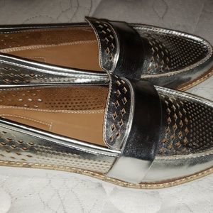 Crown Vintage Silver Loafers